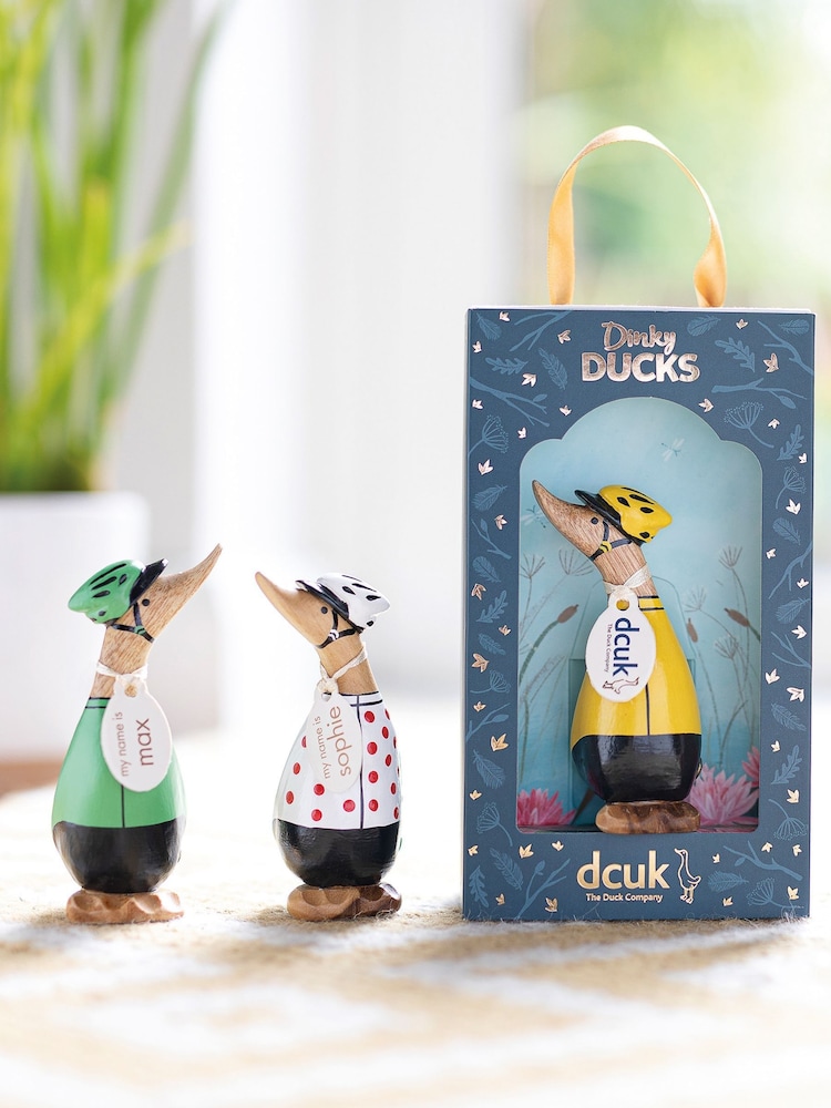 DCUK Green Cyclist Dinky Duck Ornaments - Image 2 of 3 DCUK Green Cyclist Dinky Duck Ornaments - Image 2 of 3