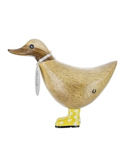 DCUK Yellow Spotty Boots Ducky Wooden Ornament - Image 2 of 4