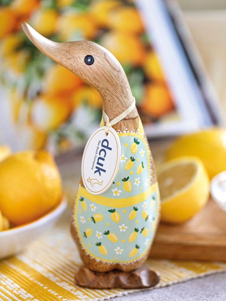 DCUK Yellow Baker Duckling Lemon Wooden Ornament - Image 1 of 2 DCUK Yellow Baker Duckling Lemon Wooden Ornament - Image 1 of 2