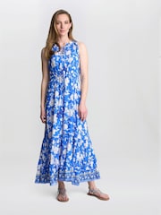 Gina Bacconi Blue Fawn Sleeveless Maxi Summer Dress - Image 3 of 3