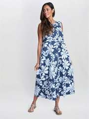 Gina Bacconi Blue Rory Tent Dress - Image 3 of 6
