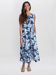 Gina Bacconi Blue Rory Tent Dress - Image 5 of 6