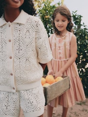 Cream Knitted Shirt & Shorts Set (3-16yrs) - Image 10 of 17