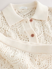 Cream Knitted Shirt & Shorts Set (3-16yrs) - Image 16 of 17