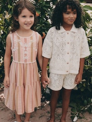 Cream Knitted Shirt & Shorts Set (3-16yrs) - Image 2 of 17