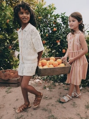 Cream Knitted Shirt & Shorts Set (3-16yrs) - Image 5 of 17