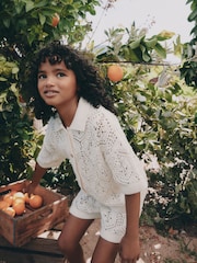Cream Knitted Shirt & Shorts Set (3-16yrs) - Image 6 of 17