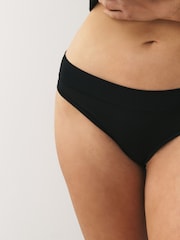 Black Thong Ultimate Comfort Knickers 7 Pack - Image 5 of 9