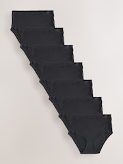 Black High Waist Ultimate Comfort Knickers 7 Pack - Image 1 of 9
