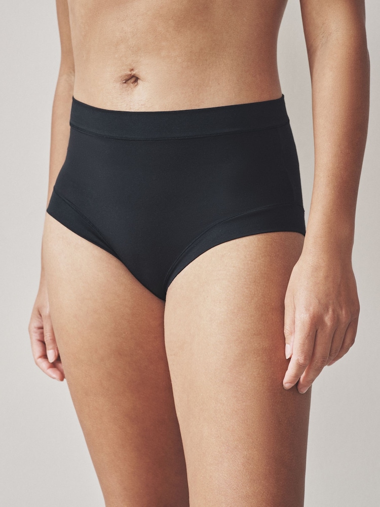 Black High Waist Ultimate Comfort Knickers 7 Pack - Image 2 of 9