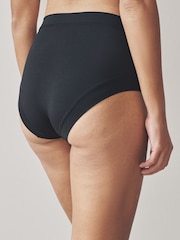 Black High Waist Ultimate Comfort Knickers 7 Pack - Image 3 of 9