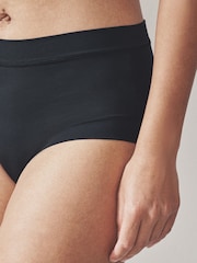 Black High Waist Ultimate Comfort Knickers 7 Pack - Image 5 of 9