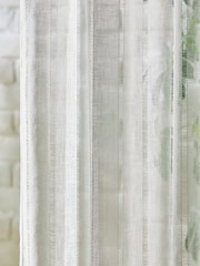 Ladder Stitch Slot Top Voile Unlined Sheer Panel Curtain - Imaginea 2 din 3