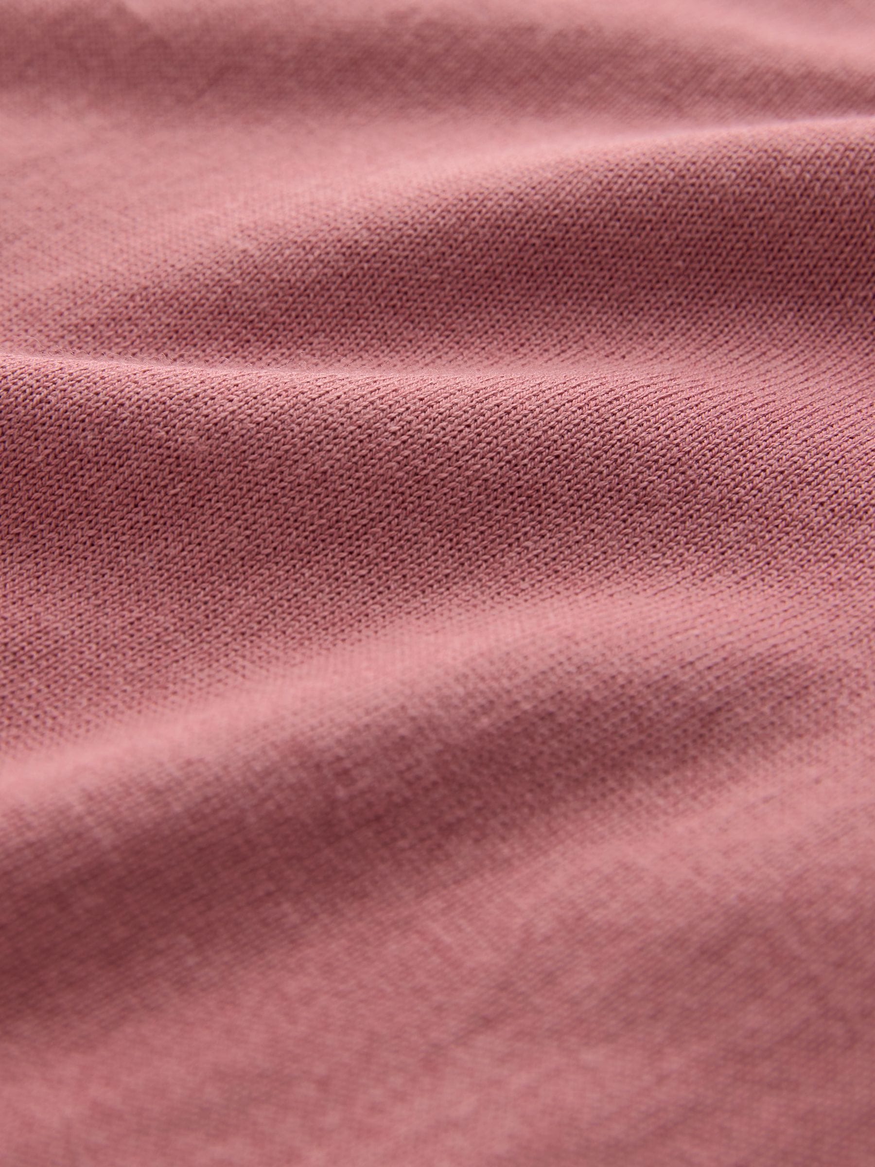 Buy Пудрово-рожевий - Cotton Rich Soft Touch Knitted Polo Top з