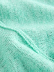 Aqua Blue Knitted Half Sleeve T-Shirt - Image 7 of 7