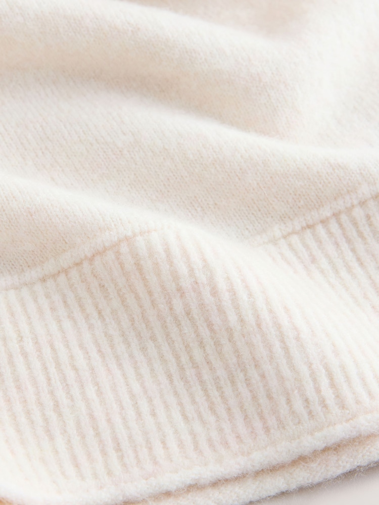 Ecru Knitted Half Sleeve T-Shirt - Image 8 of 8