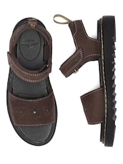 Dr. Martens Brown Marlowe Flower Tumbled Nubuck Sandals - Image 4 of 6