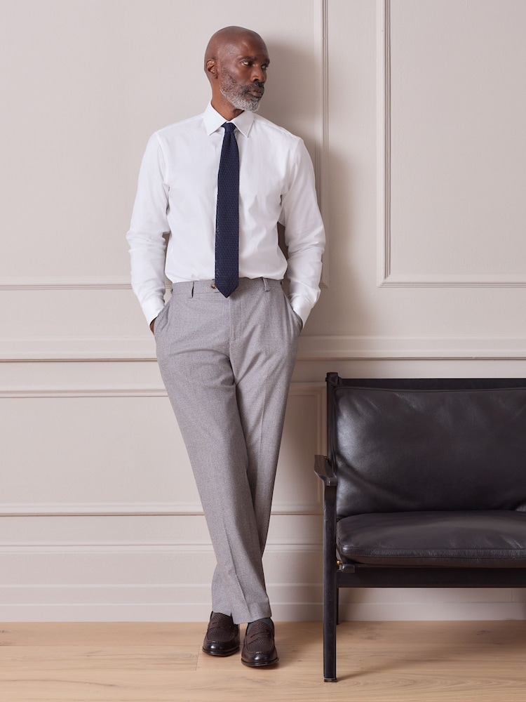 long sleeve shirt with dress pants White Long Sleeve T-Shirt with Dress Pants Outfits For Men (23 ideas & outfits)