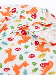 Frugi Kimono Zip White Sleepsuit - Image 3 of 3