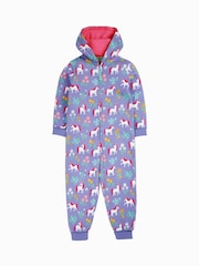 Morado - Frugi Purple Big Snuggle Suit - Imagen 1 de 3
