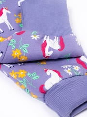 Morado - Frugi Purple Big Snuggle Suit - Imagen 3 de 3