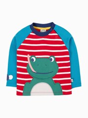 Frugi Red Alfie Raglan Top - Image 1 of 4