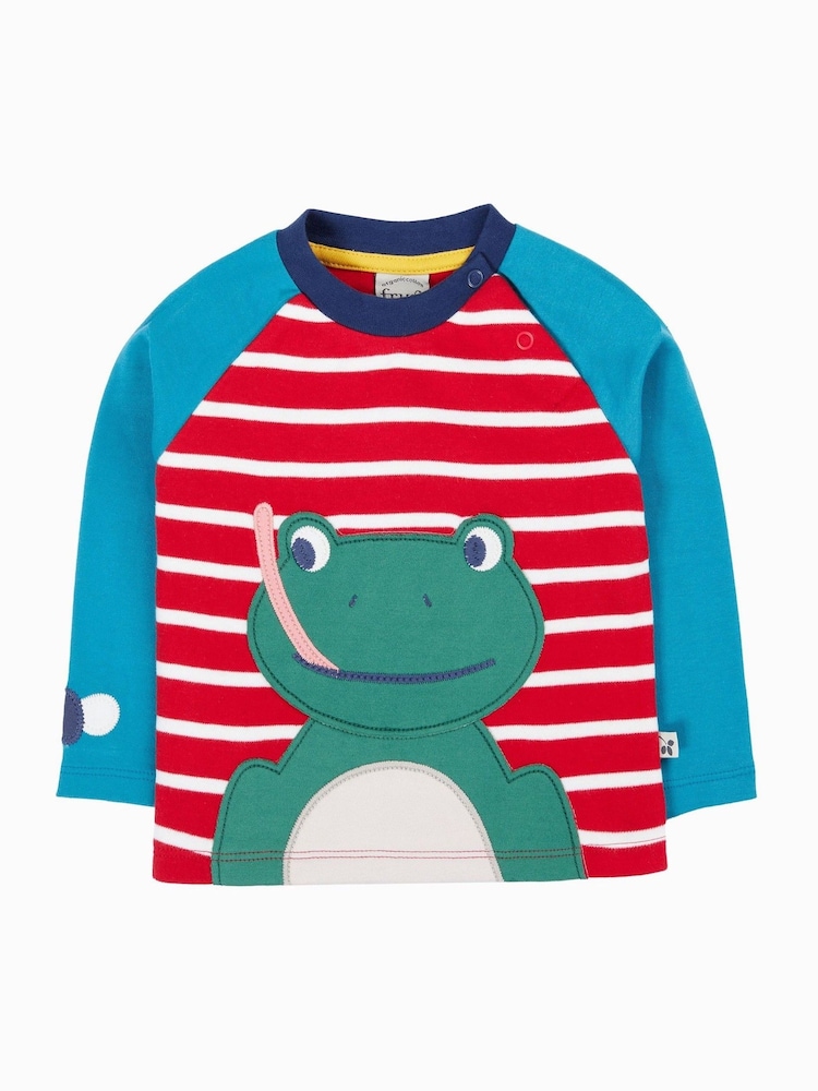 Frugi Red Alfie Raglan Top - Image 1 of 4