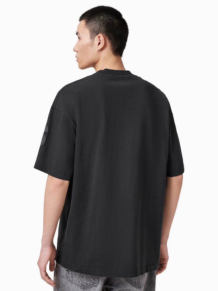 AllSaints Biggy Kurzarm-T-Shirt mit Rundhalsausschnitt - Bild 2 von 6