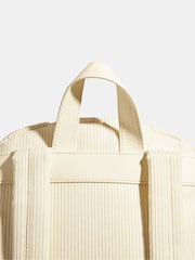 Skinnydip White Burgandy Bow Embroidered Backpack - Image 4 of 5