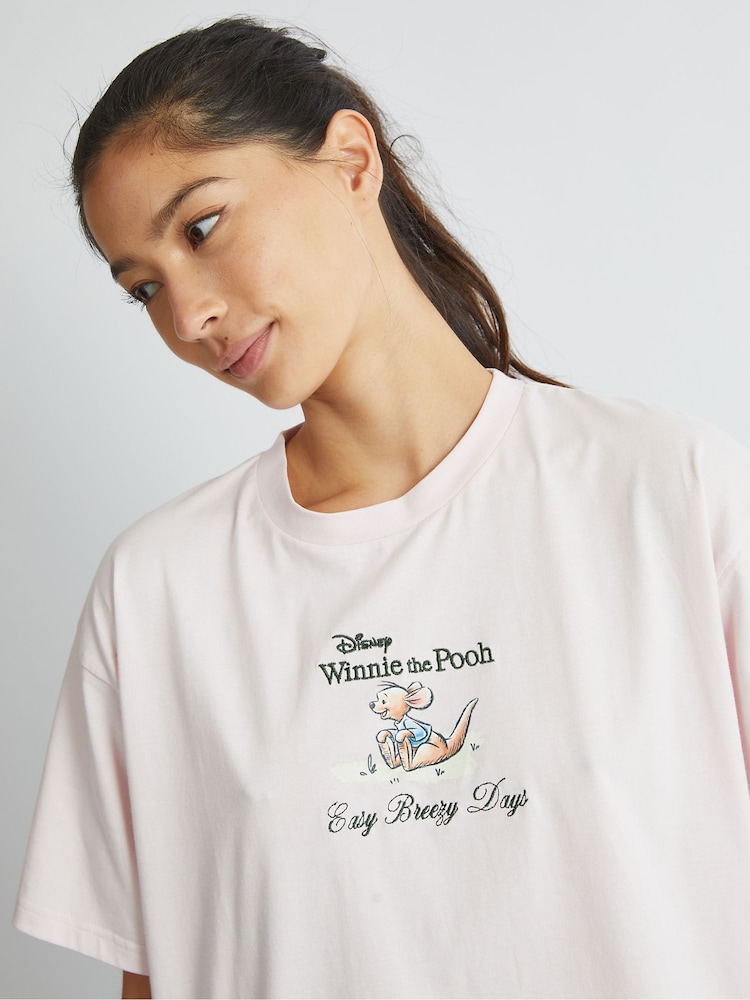 Skinnydip Pink Disney Winnie The Pooh Kanga T-Shirt - Image 5 of 5 Skinnydip Pink Disney Winnie The Pooh Kanga T-Shirt - Image 5 of 5