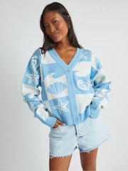 Skinnydip Blue Checked Shell Cardigan - Image 2 of 5
