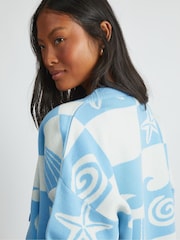 Skinnydip Blue Checked Shell Cardigan - Image 5 of 5