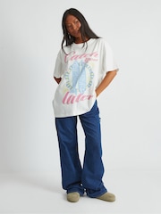 Skinnydip White Catch You Later T-Shirt - Image 1 of 4