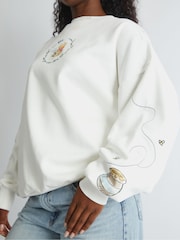 Skinnydip Cream Disney Winnie The Pooh Scenic Sweatshirt - Image 4 of 5