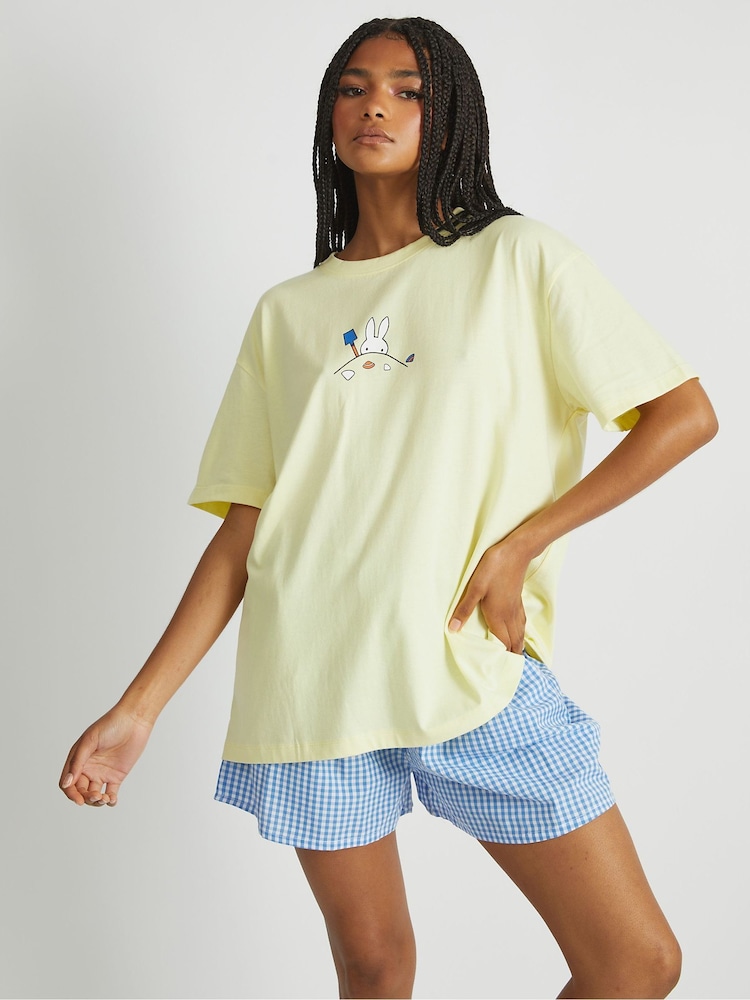 Skinnydip Yellow Miffy Shell T-Shirt - Image 1 of 4