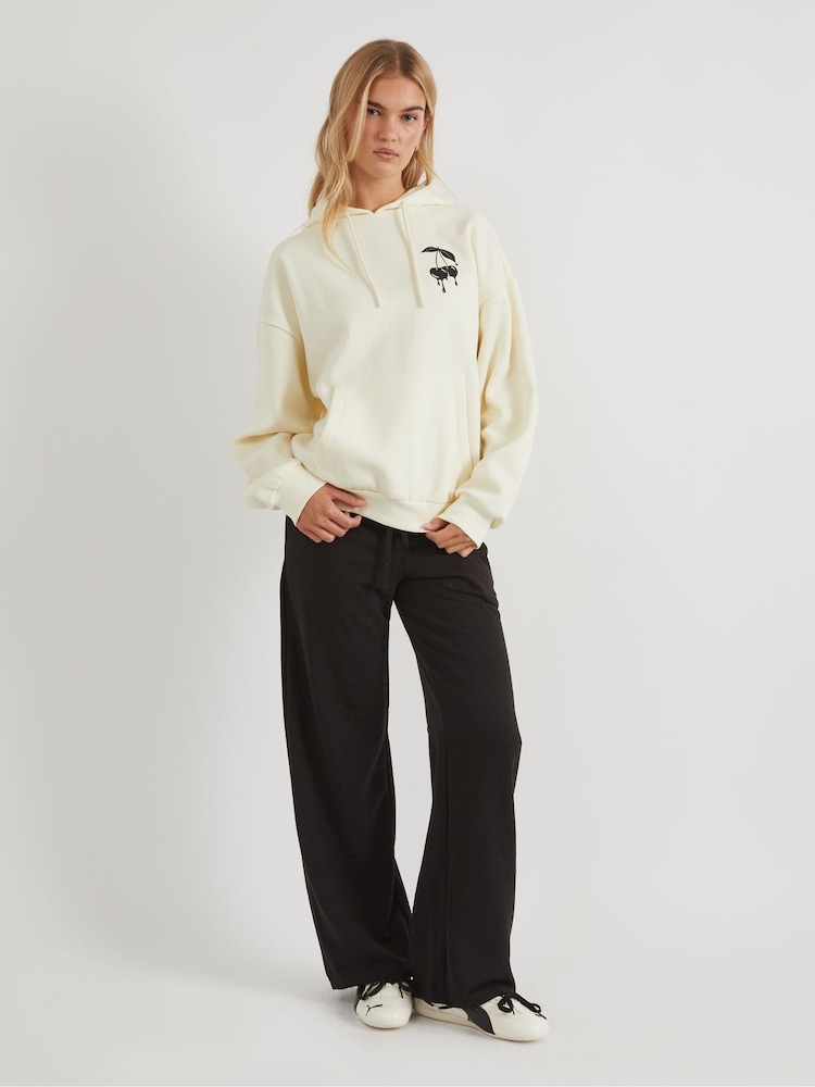 Skinnydip White Dont Stress Over The Little Things Hoodie - Image 1 of 5 Skinnydip White Dont Stress Over The Little Things Hoodie - Image 1 of 5