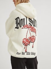Skinnydip White Dont Stress Over The Little Things Hoodie - Image 4 of 5