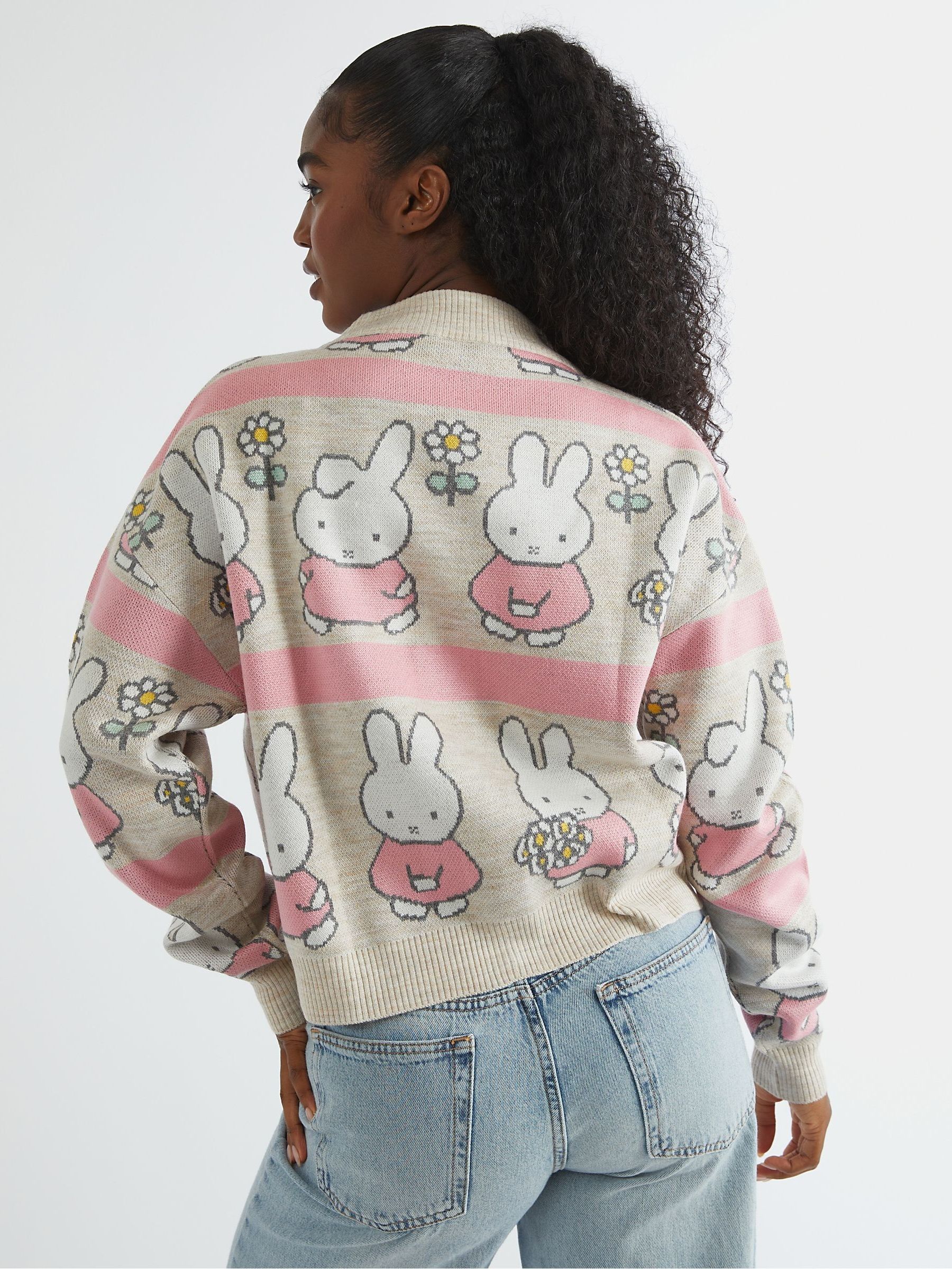 Buy Skinnydip White Miffy Cable Knitted Cardigan from Next USA