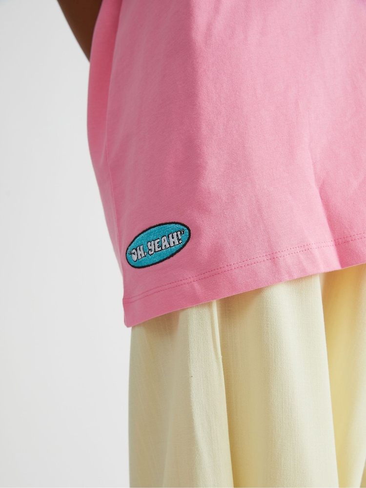 Skinnydip Pink The Simpsons Get Duffed T-Shirt - Image 5 of 5 Skinnydip Pink The Simpsons Get Duffed T-Shirt - Image 5 of 5