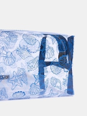 Skinnydip Blue Sea Shells Makeup Bag - Image 4 of 5