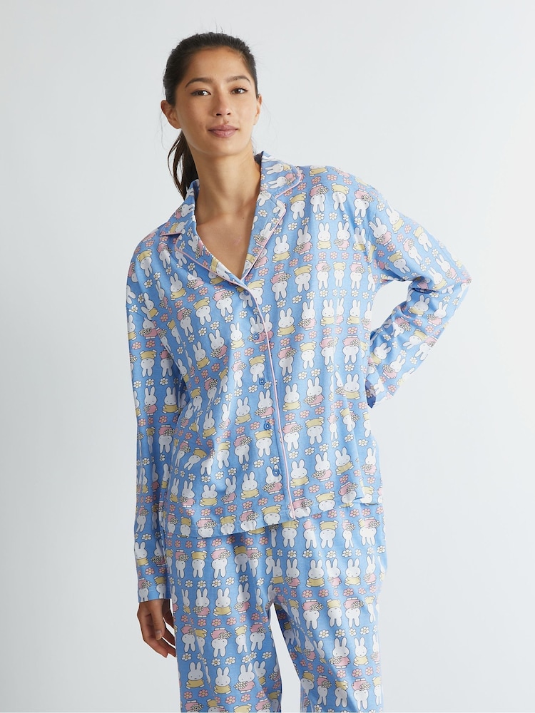 Buy Skinnydip Blue Miffy x Skinnydip Flower Pyjama Set from the - Main Image