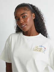 Skinnydip White Disney Beauty and The Beast Poster T-Shirt - Image 4 of 5