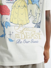 Skinnydip White Disney Beauty and The Beast Poster T-Shirt - Image 5 of 5