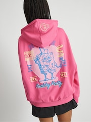 Skinnydip Pink Spongebob Krabby Patty Hoodie - Image 2 of 5