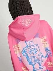 Skinnydip Pink Spongebob Krabby Patty Hoodie - Image 5 of 5
