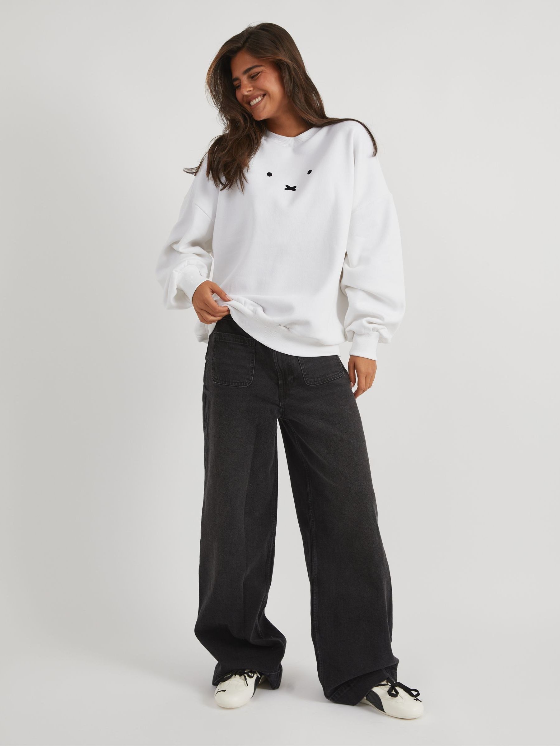 Buy Skinnydip White Miffy x Face Sweatshirt from the Next UK