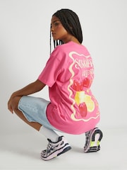 Skinnydip Pink Summer Spritz T-Shirt - Image 5 of 5