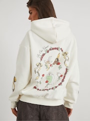 Skinnydip White Disney Beauty and The Beast Rose Hoodie - Image 1 of 5
