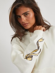 Skinnydip White Disney Beauty and The Beast Rose Hoodie - Image 5 of 5