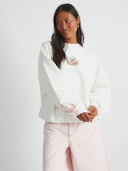 Skinnydip White The Simpsons x Krusty Burger Sweatshirt - Image 1 of 5